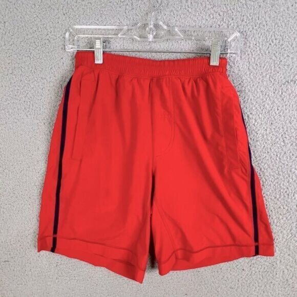 LULULEMON MENS SWIMMING TRUNKS RED SIZE M - Picture 1 of 9